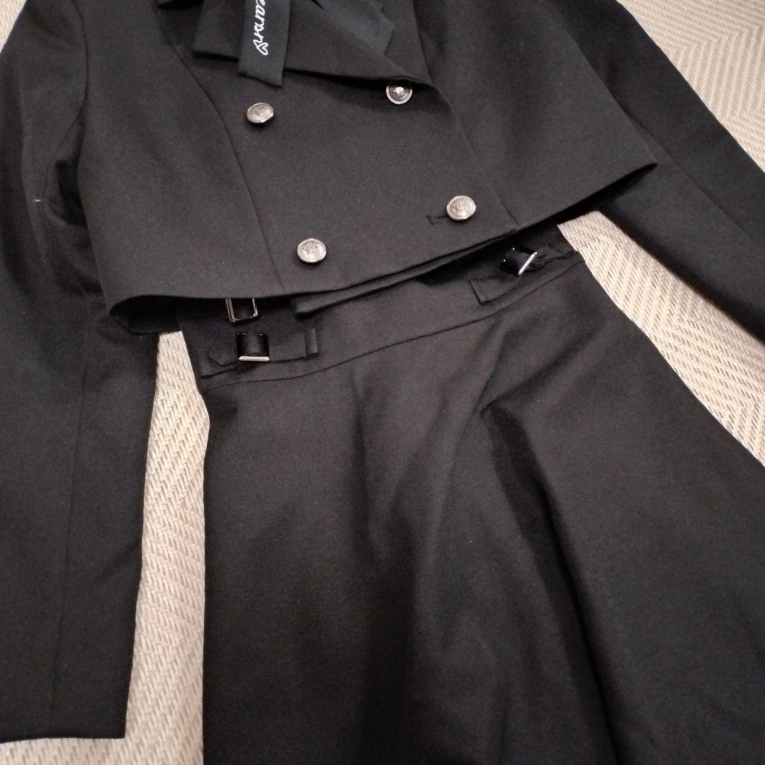 arisanaアリサナ セットアップ フォーピース 銀ボタン ダブル