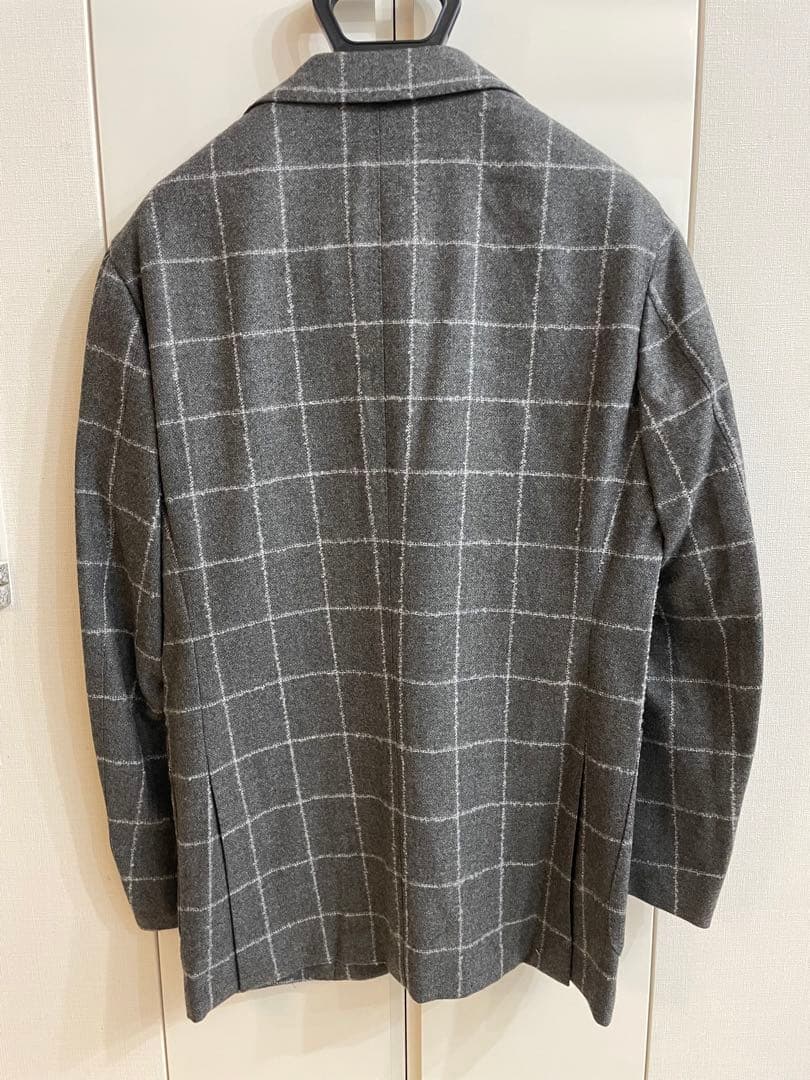 ビームス beams f ウィンドペン　テーラード　ジャケット　ウール カシミヤ