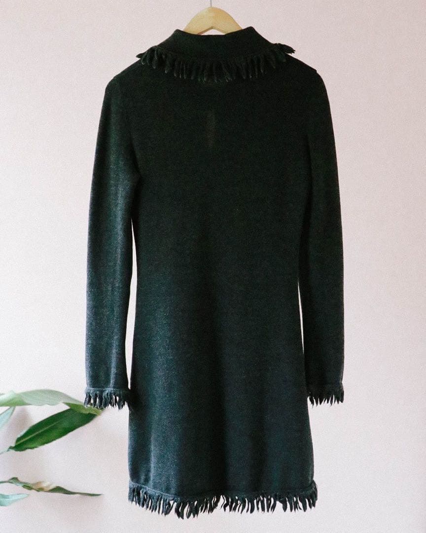 Fendi ヴィンテージ　フリンジ　ミニワンピース