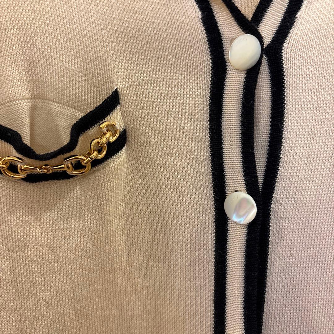 GUCCI セーラーカラー　ニットワンピース