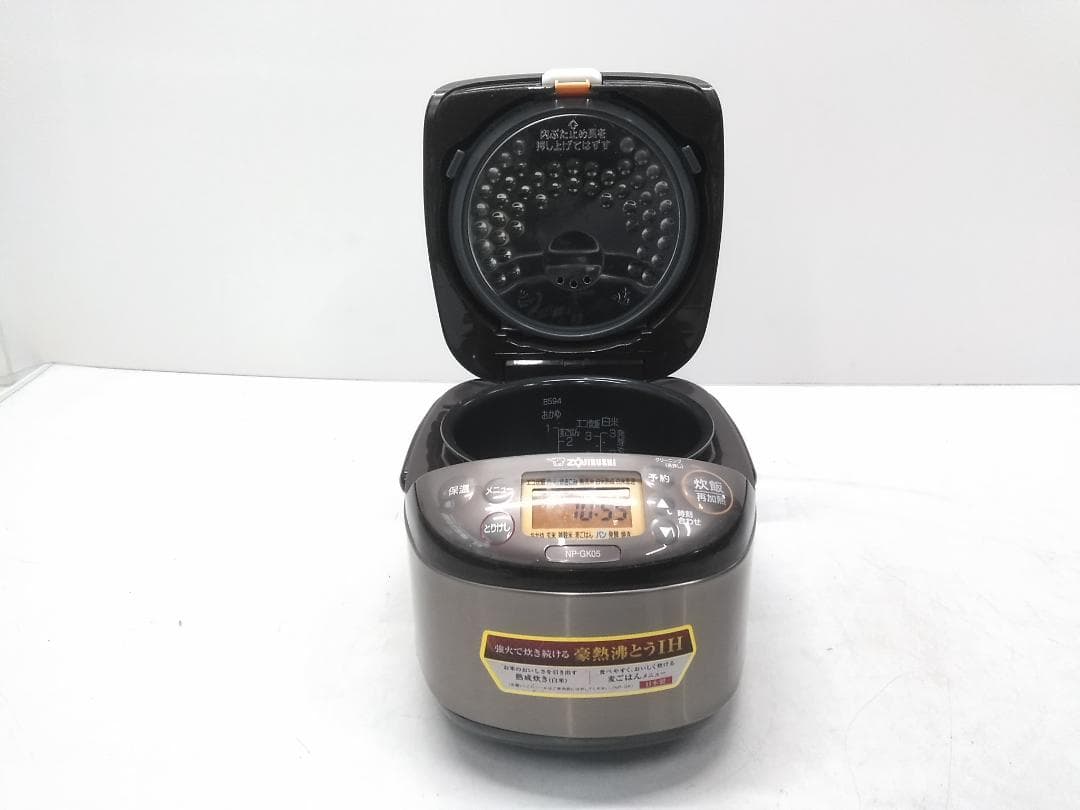 象印 IH炊飯器 極め炊き NP-GK05 ステンレスブラウン 2021年製●