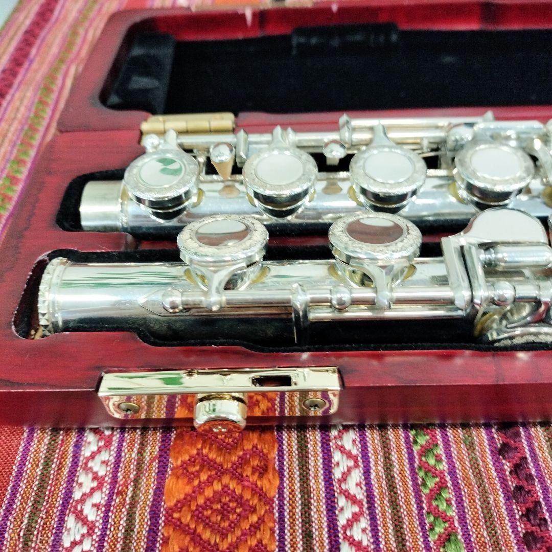 OTOLIER 頭部管銀製 彫刻入りフルート 高級木製ケース