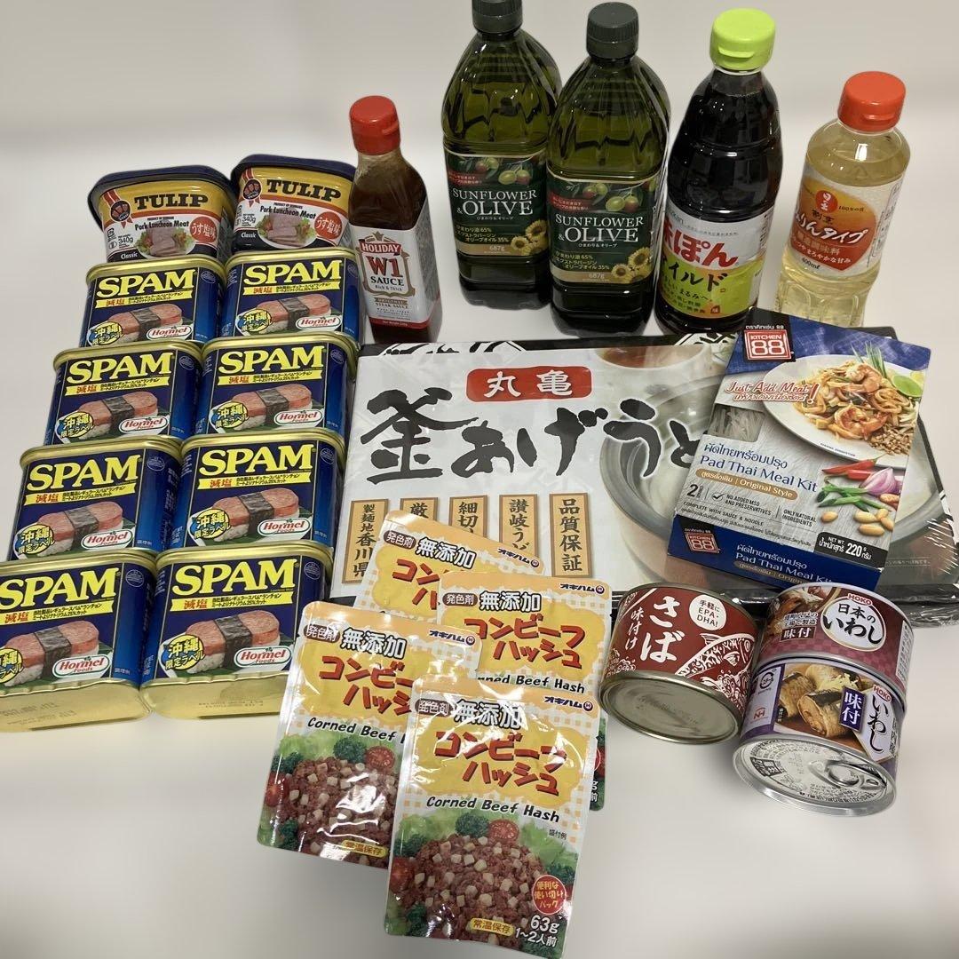 食品セット SPAM・オリーブオイル・調味料など　超お得！24点