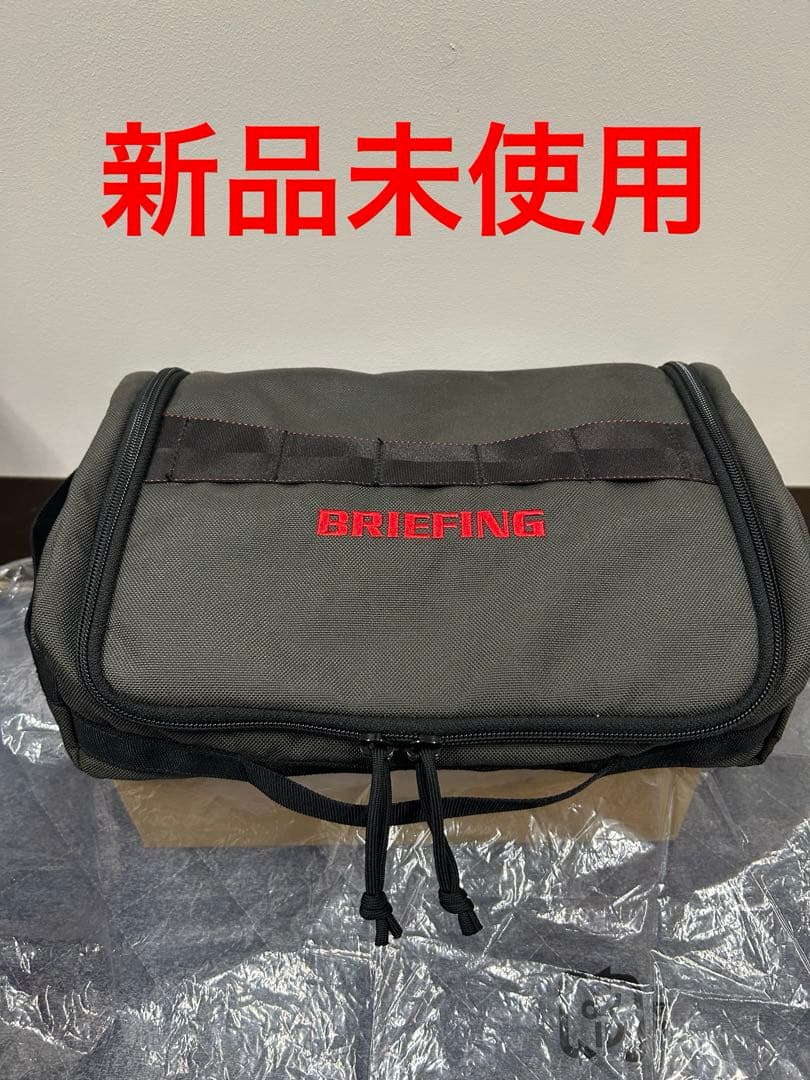 BRIEFING シューズケース　カーキ×ブラック