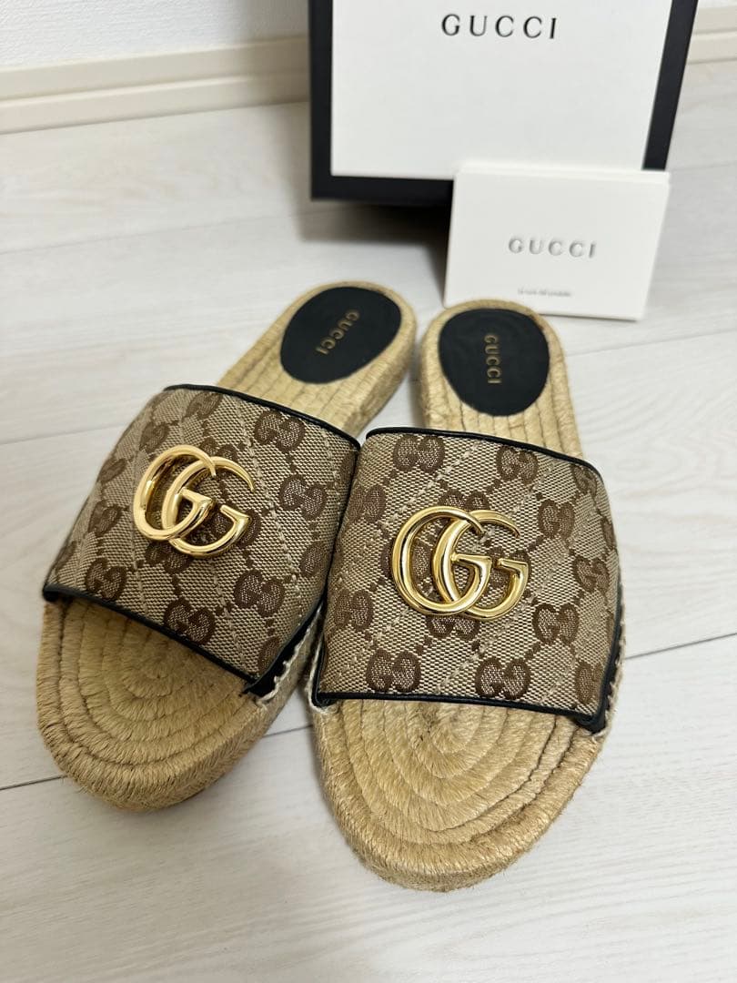 PHSGUCCI GGロゴ エスパドリーユサンダル