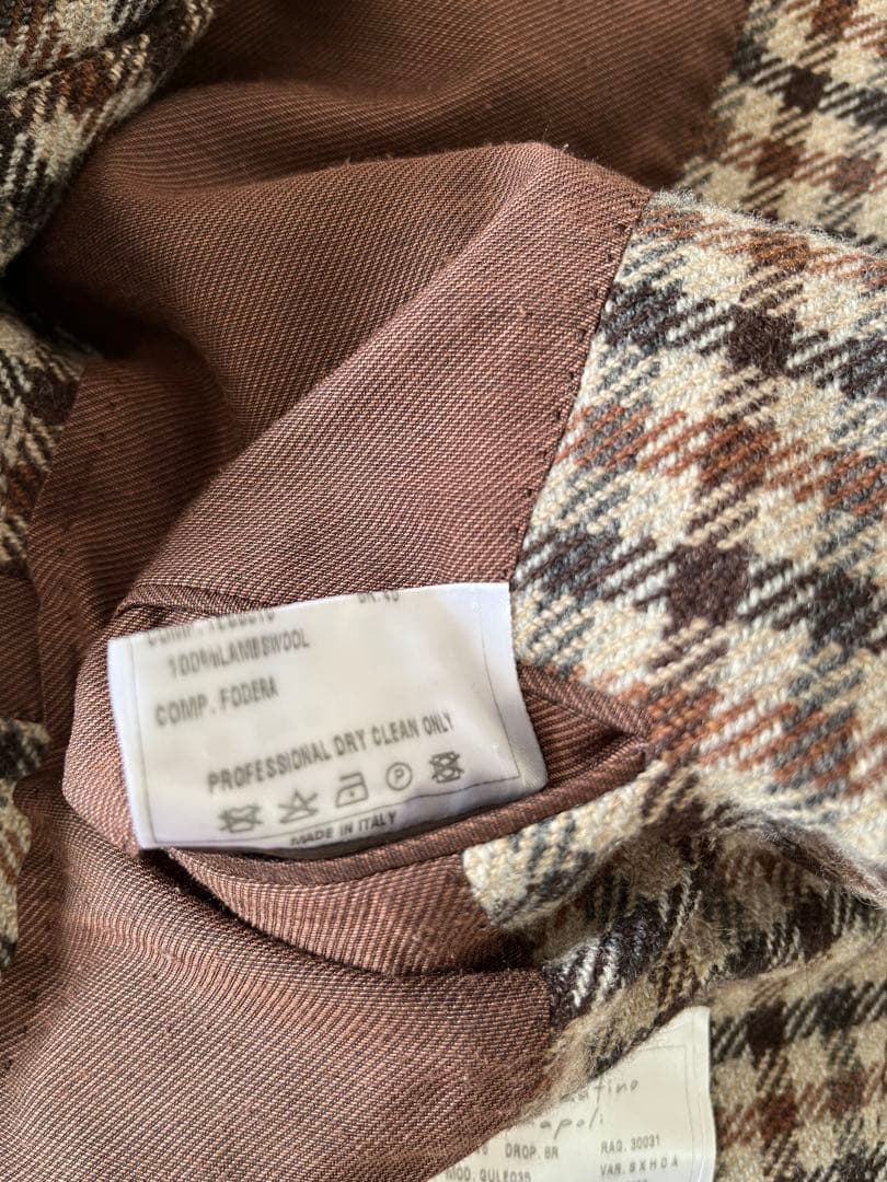 Stile Latino ガンクラブチェック テーラードジャケット 46サイズ