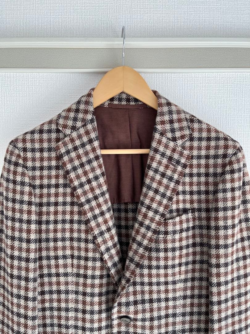 Stile Latino ガンクラブチェック テーラードジャケット 46サイズ