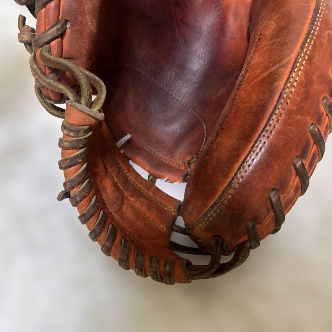 【良品】ミズノプロ キャッチャーミット 硬式　オレンジ　SDT-183