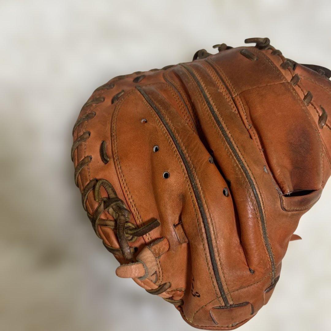 【良品】ミズノプロ キャッチャーミット 硬式　オレンジ　SDT-183