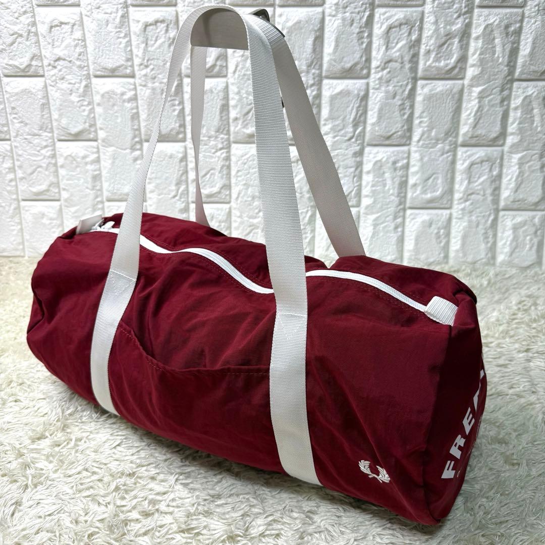 【新品】フレッドペリー FRED PERRY ボストンバッグ トートバッグ 赤