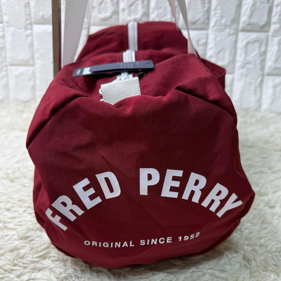 【新品】フレッドペリー FRED PERRY ボストンバッグ トートバッグ 赤