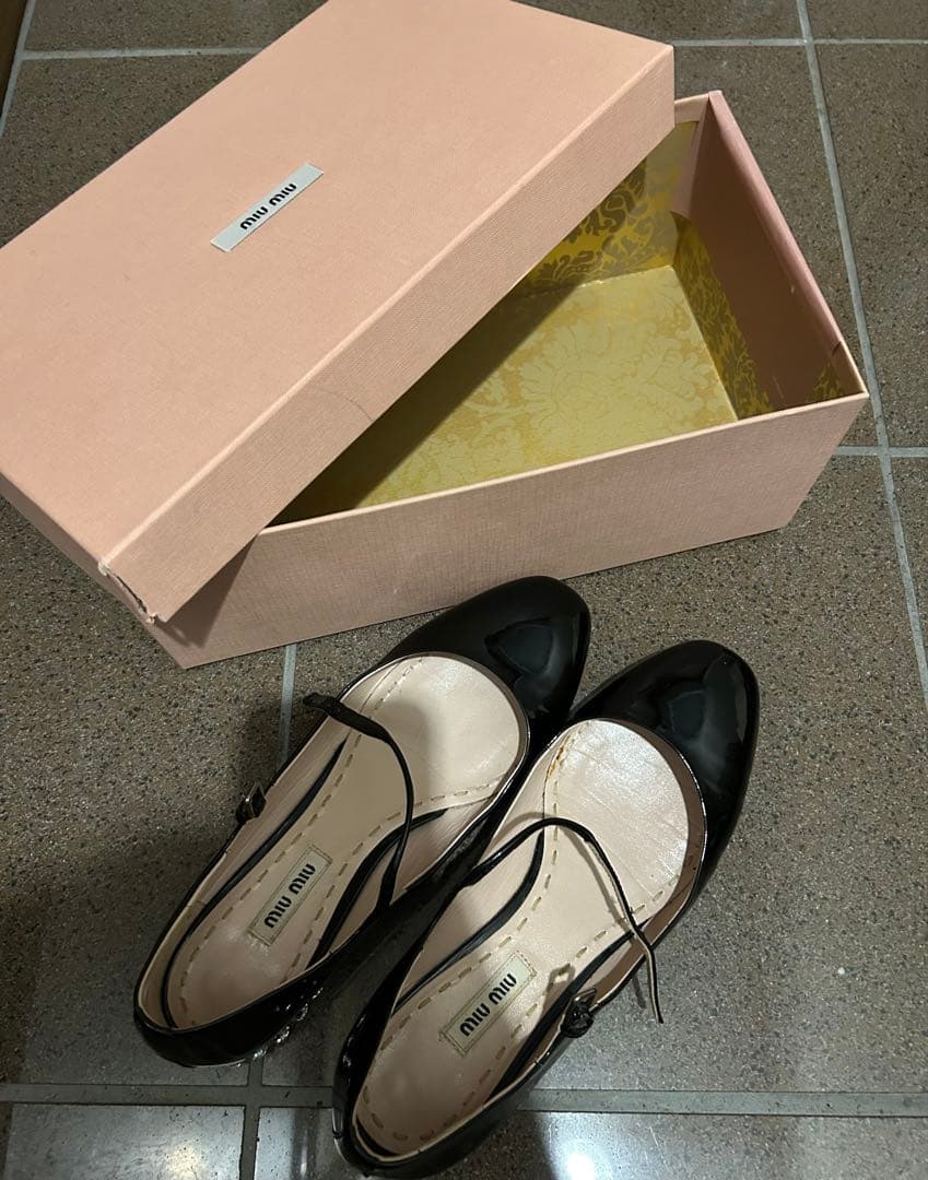 ミュウミュウ　ビジューパンプス　37