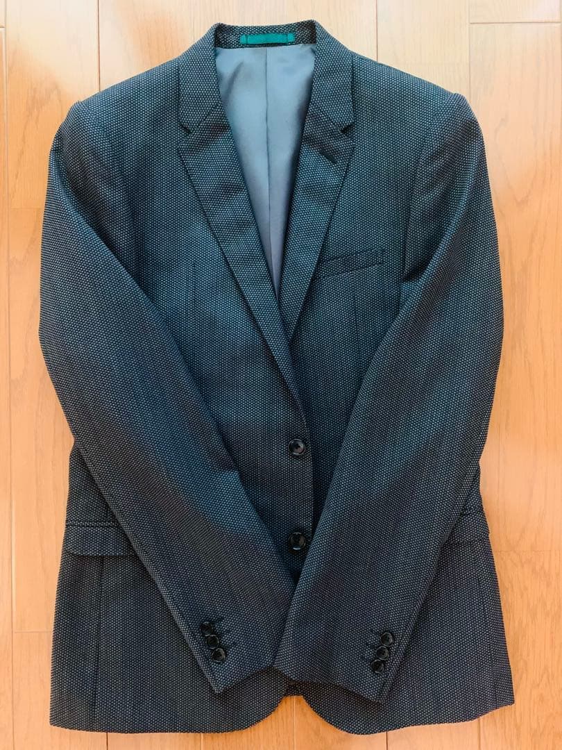 極美品 A6 スーツ上下 ストレッチ スリムフィット セットアップ