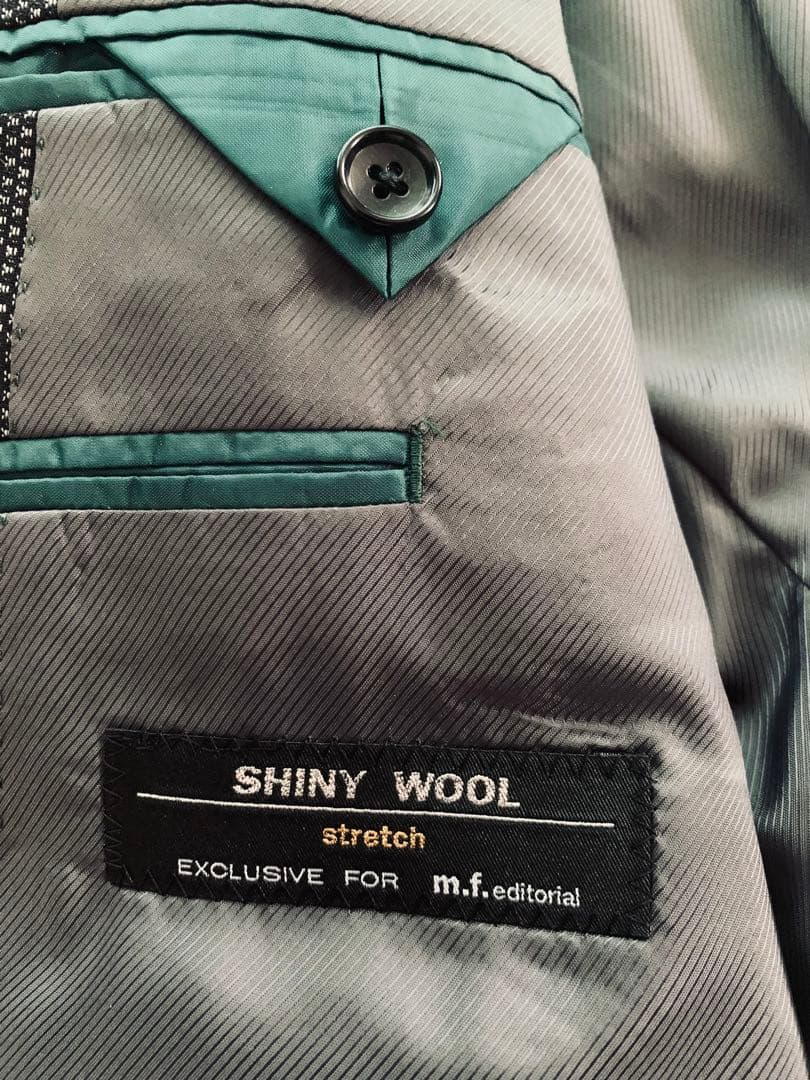 極美品 A6 スーツ上下 ストレッチ スリムフィット セットアップ