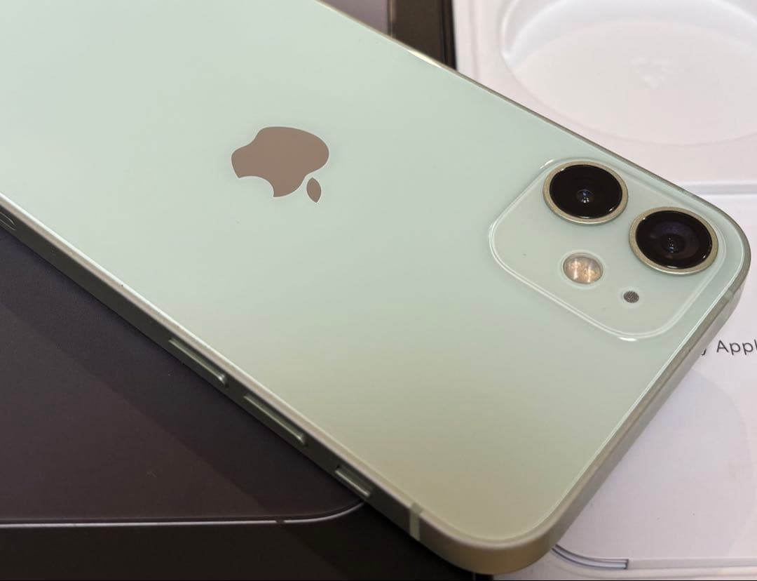 【美品】iPhone 12 mini 128GB グリーン　新品バッテリー　本体