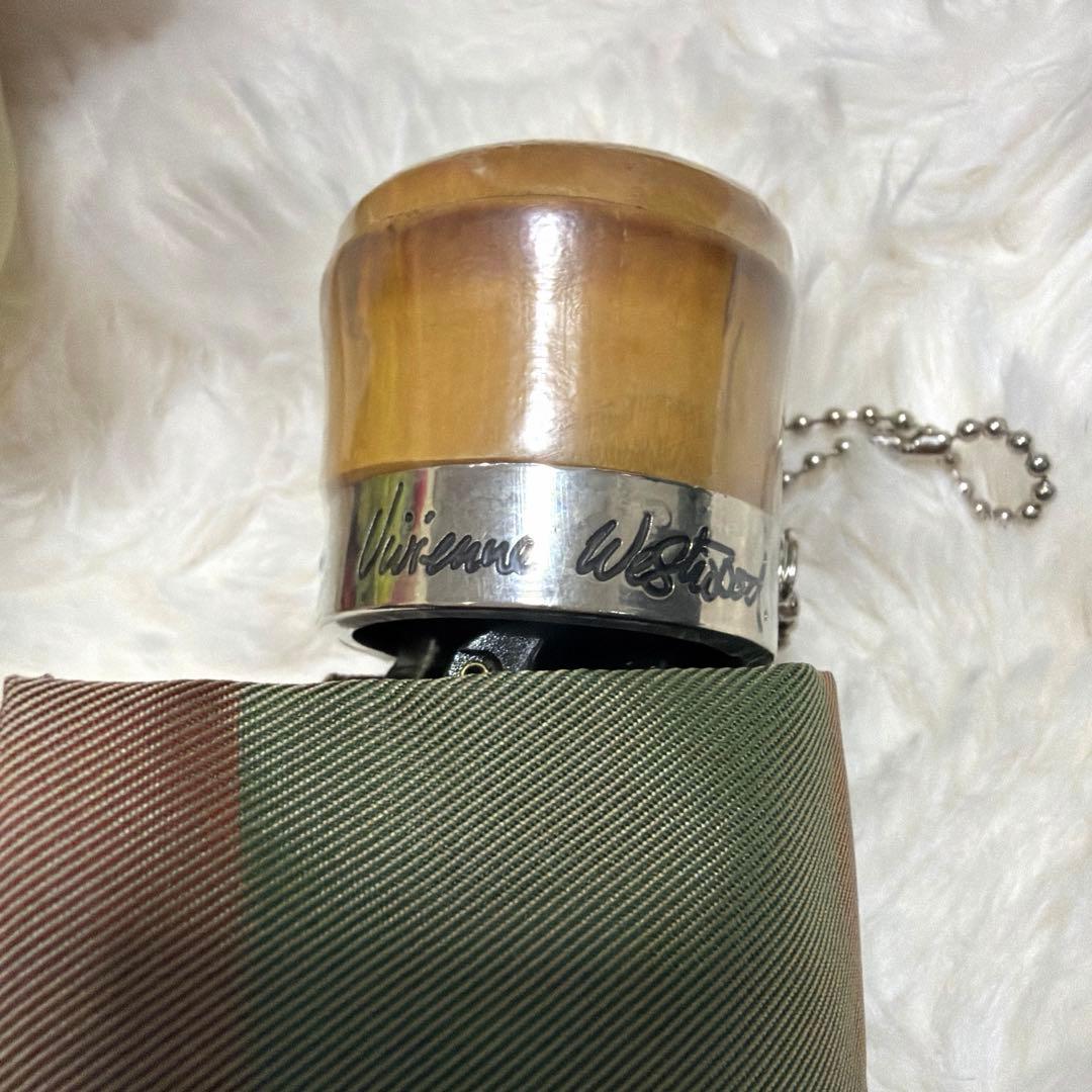 新品未使用タグ付 Vivienne Westwood チェック柄 オーブ 折り傘
