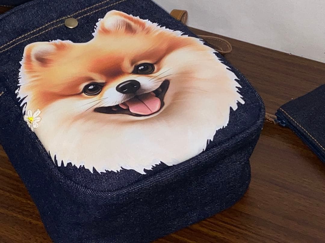 ☆ポメラニアン☆岡山デニム☆☆Sサイズ☆ショルダーバッグ