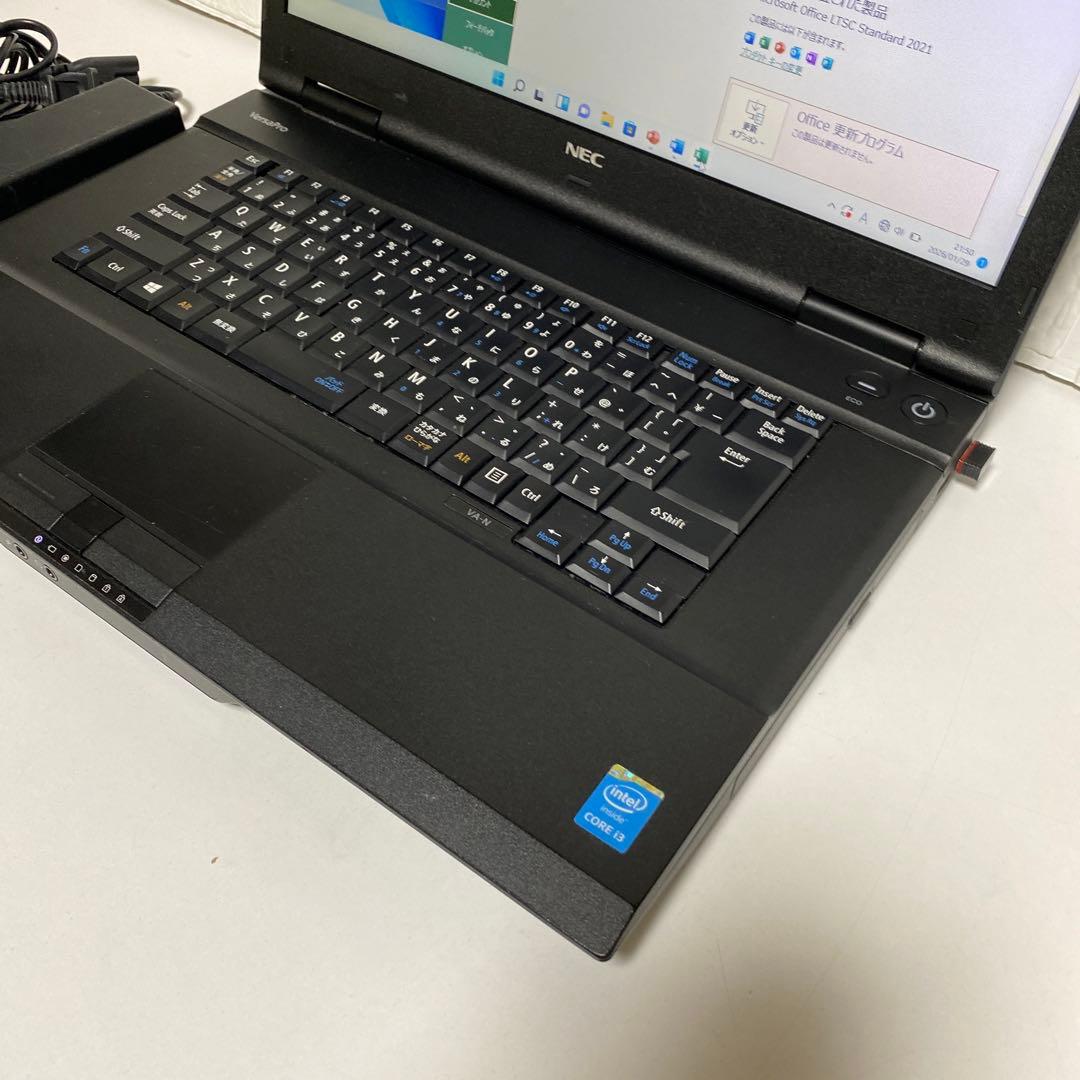 Windows11 オフィス付高速起動SSD NEC VersaproノートPC