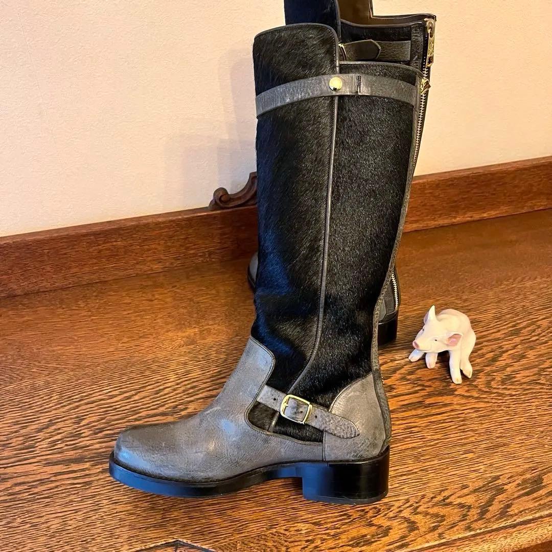 超希少　極美品　ADMJ ハラコ　ブーツ