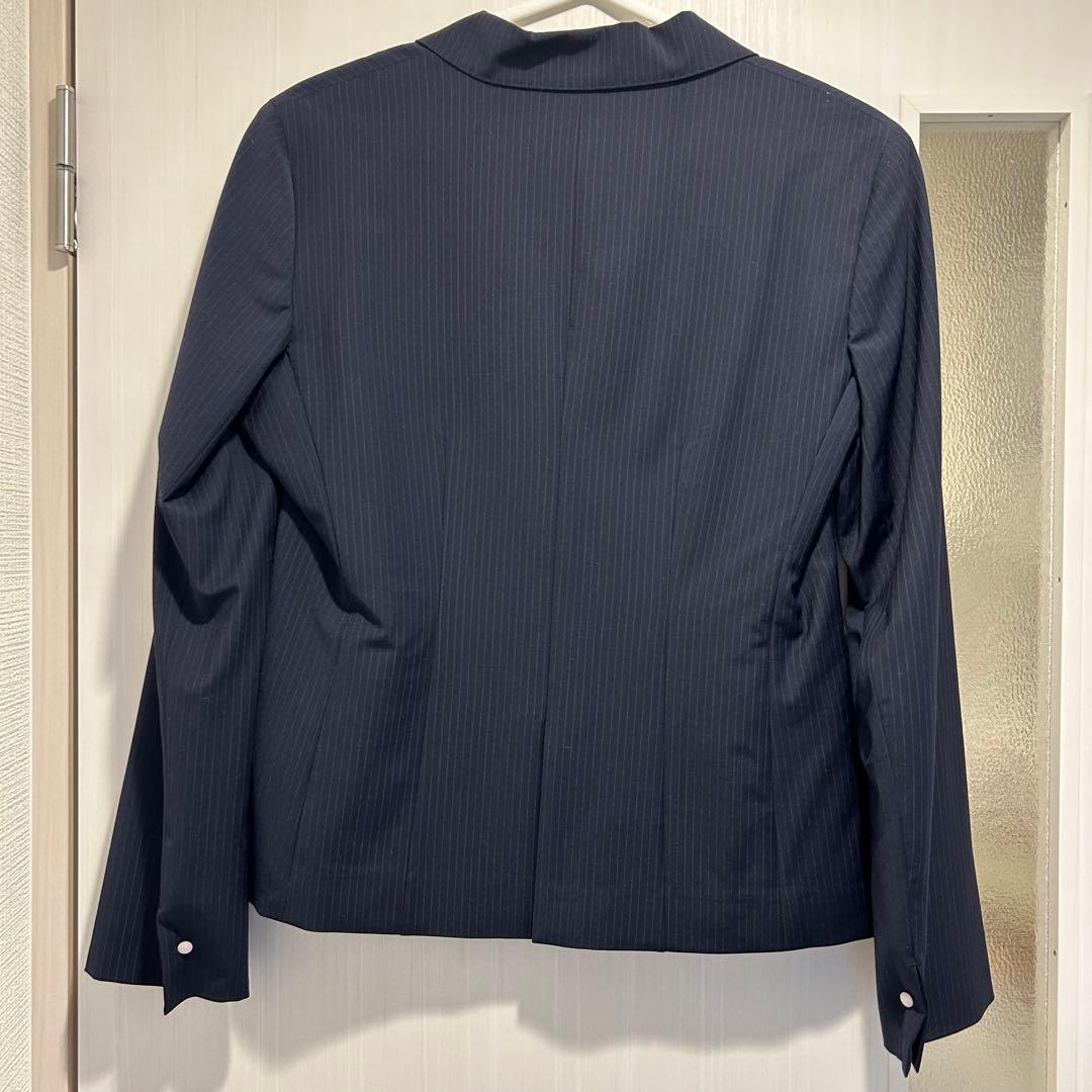 レディース スーツ ジャケット スカート 上下セット ネイビー