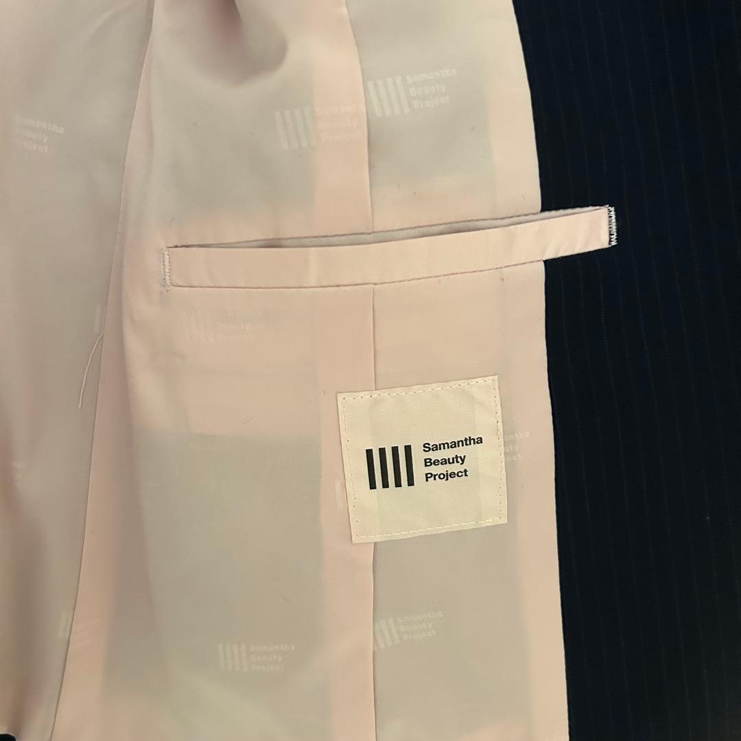 レディース スーツ ジャケット スカート 上下セット ネイビー