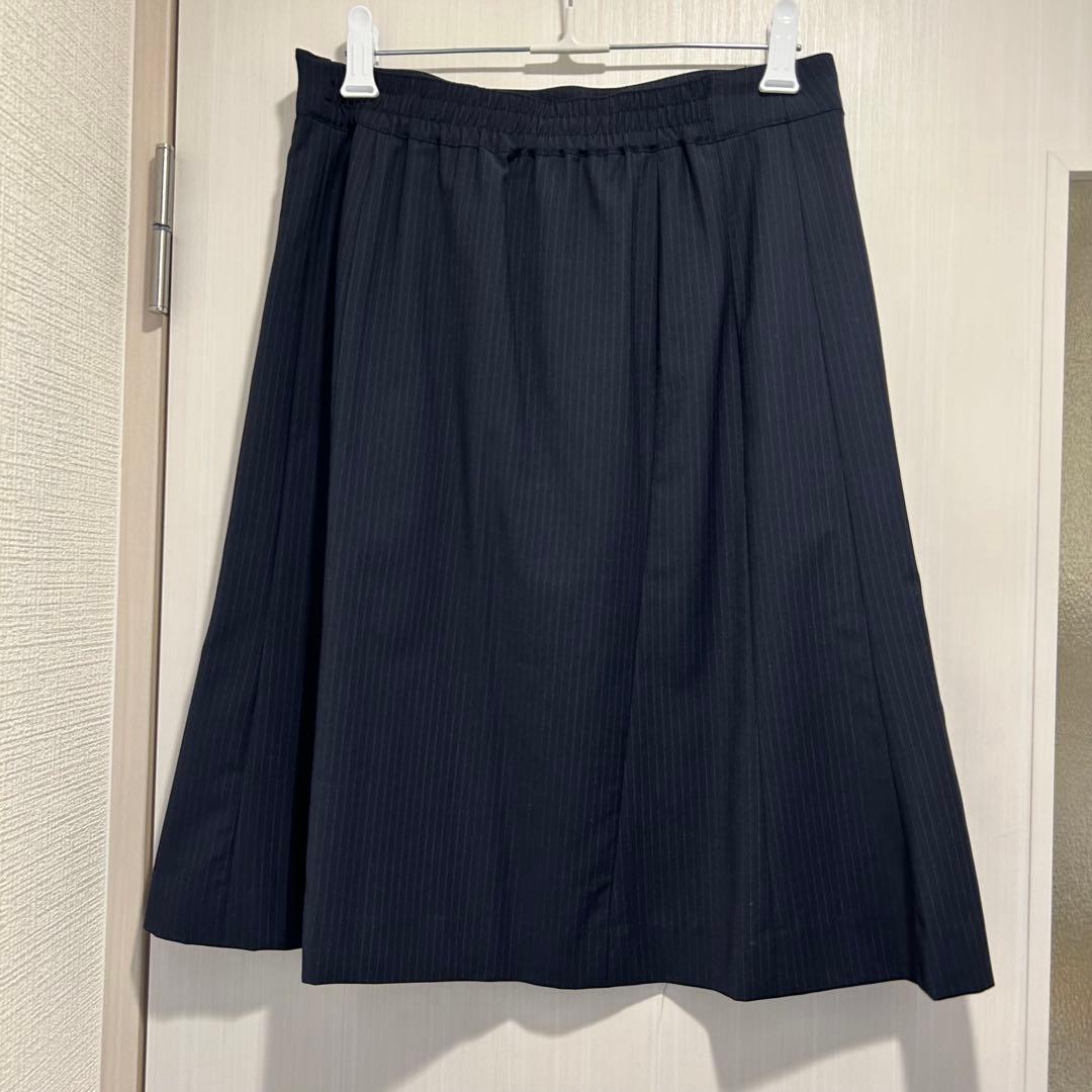 レディース スーツ ジャケット スカート 上下セット ネイビー