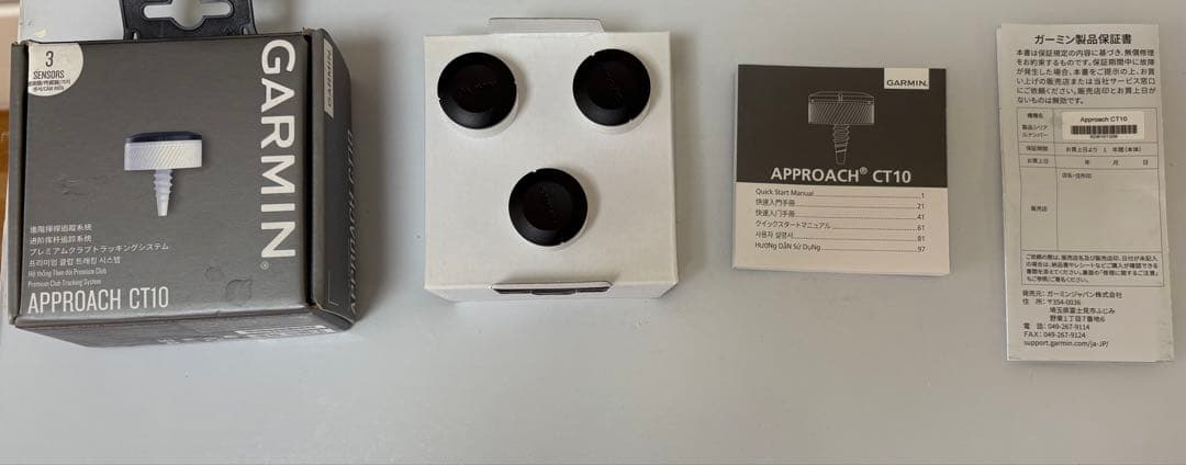 Garmin Approach CT10 センサー 3個セット