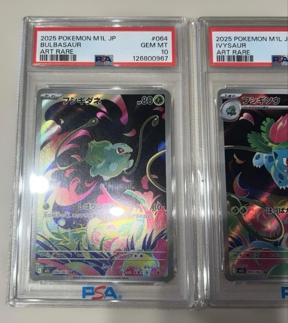 【PSA10】メガフシギバナex フシギダネ　フシギソウ【3連番】