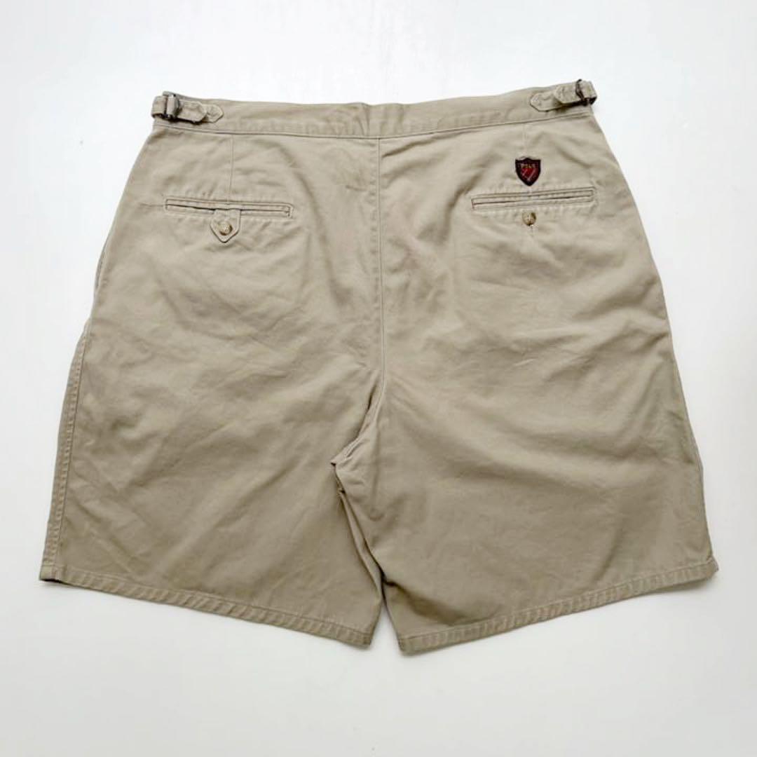 【USA製】80-90s Polo ラルフローレン チノ グルカショーツ W38