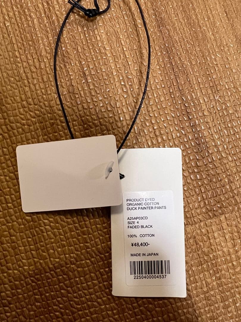 AURALEE 25AW コットンダックペインターパンツ 黒 4