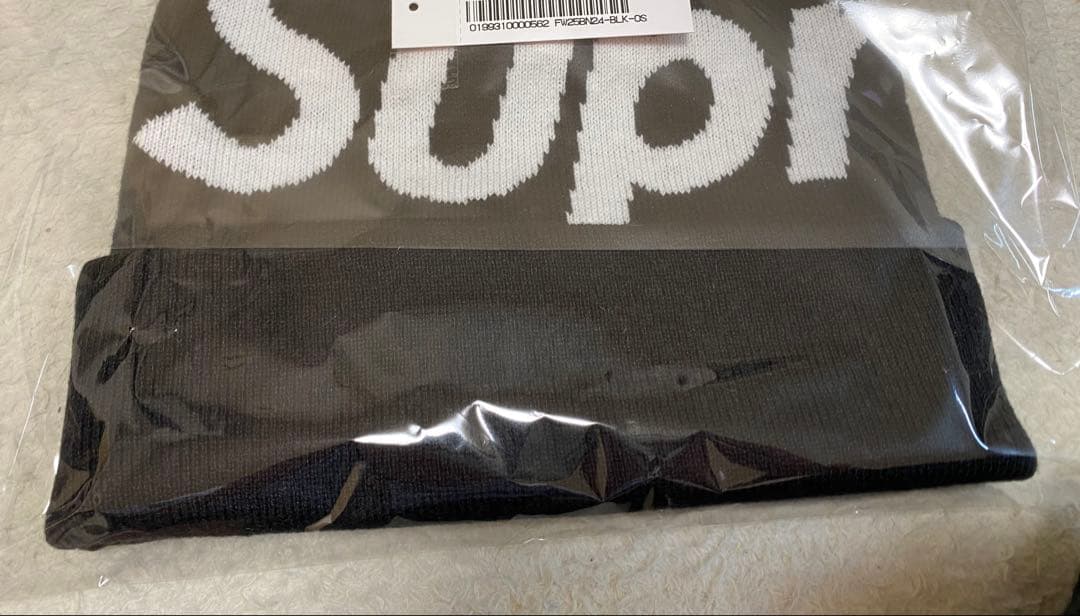 Supreme Big Logo Beanie black シュプリーム