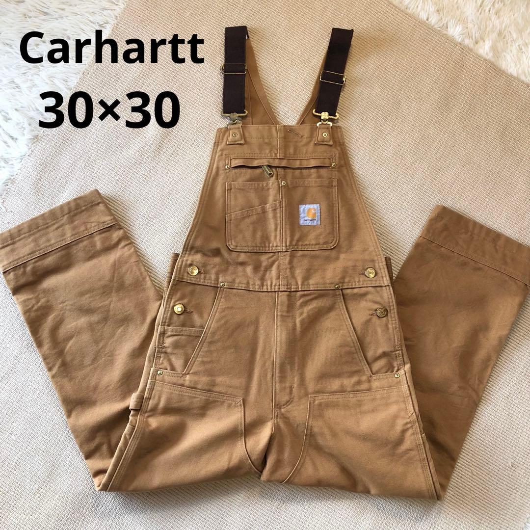 美品 カーハート オーバーオール Bib ダック ダブルニー つなぎ 30×30