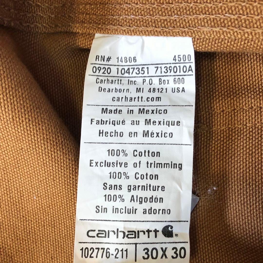 美品 カーハート オーバーオール Bib ダック ダブルニー つなぎ 30×30