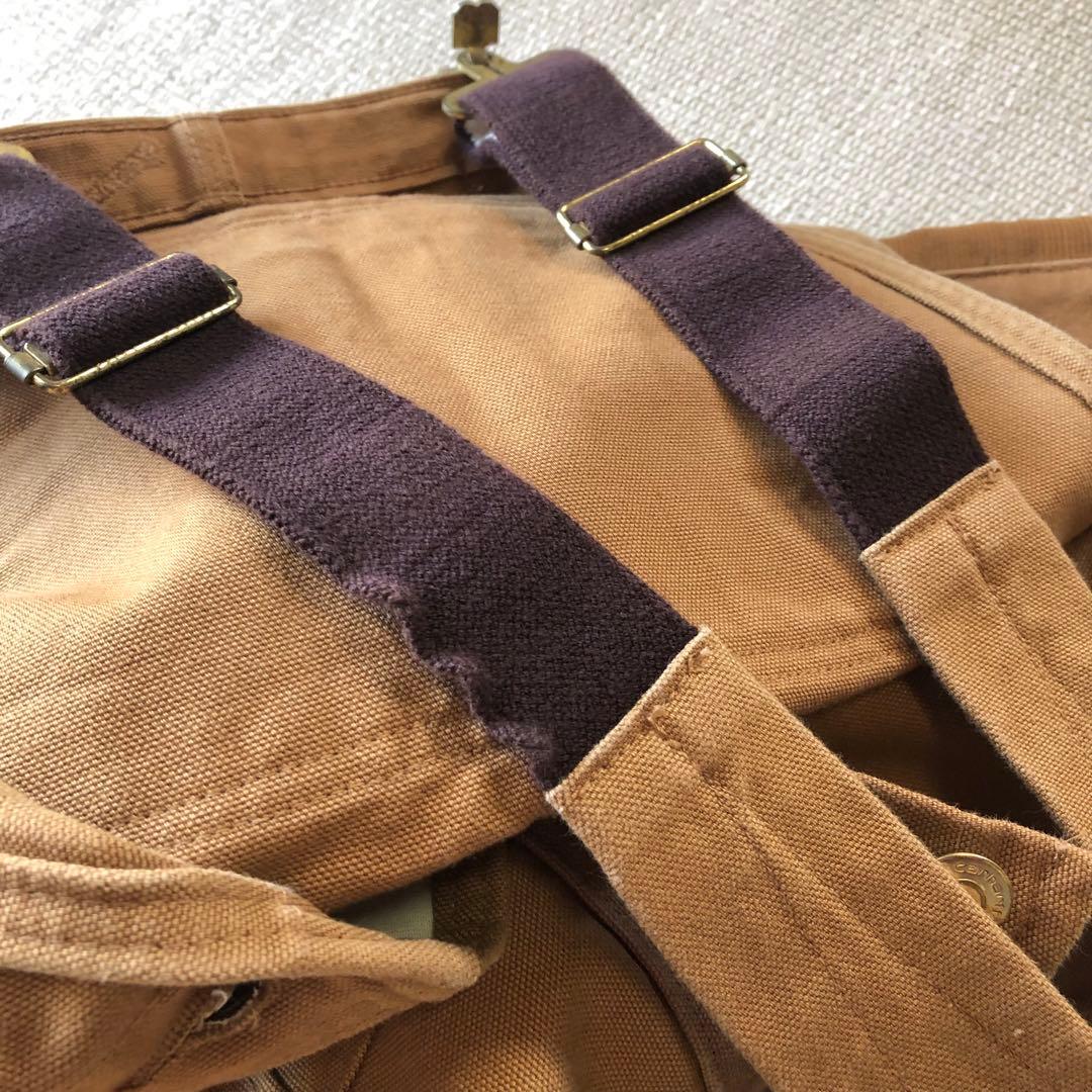 美品 カーハート オーバーオール Bib ダック ダブルニー つなぎ 30×30