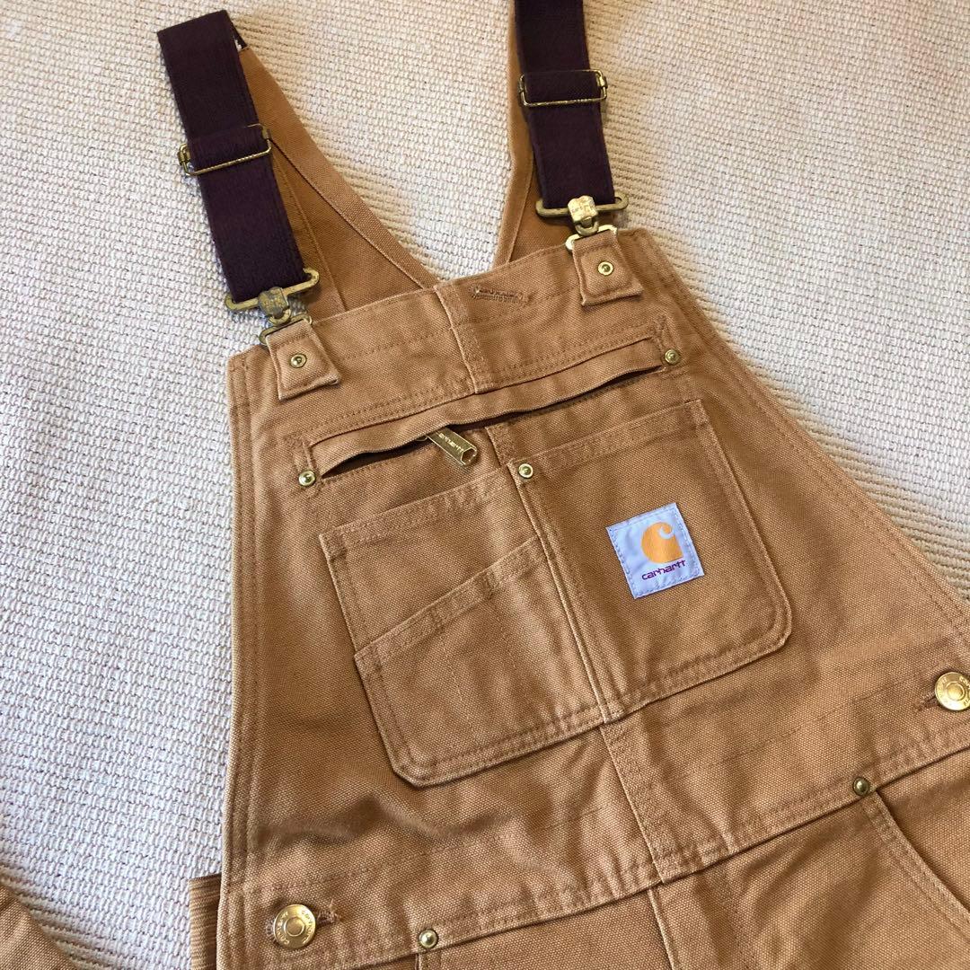 美品 カーハート オーバーオール Bib ダック ダブルニー つなぎ 30×30