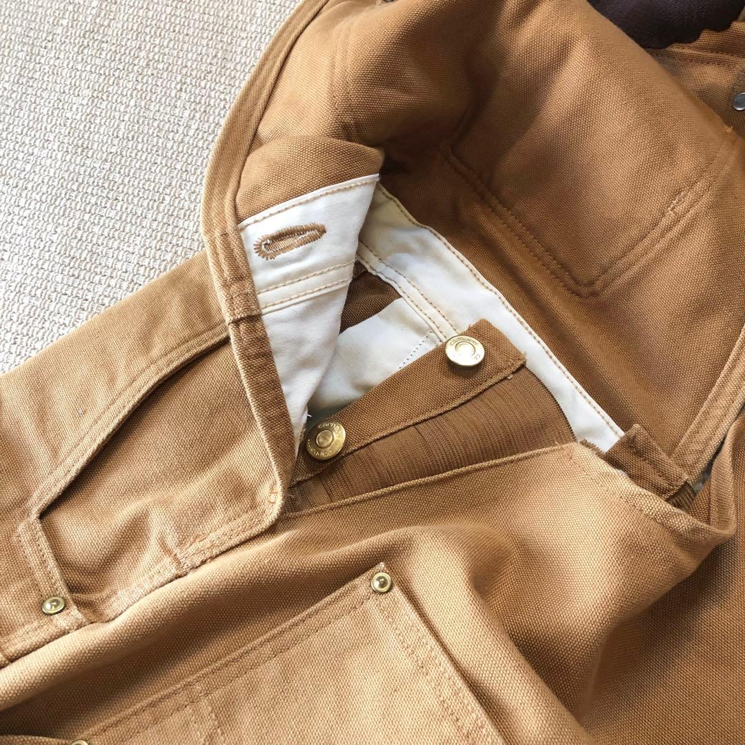 美品 カーハート オーバーオール Bib ダック ダブルニー つなぎ 30×30