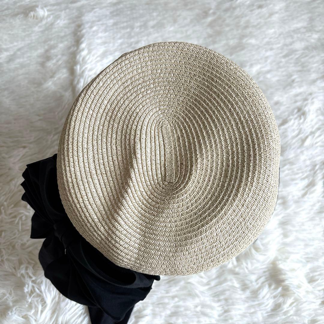 【完売品】CA4LA♡カシラ✨リボン付き麦わら帽子 ストローハット キャスケット