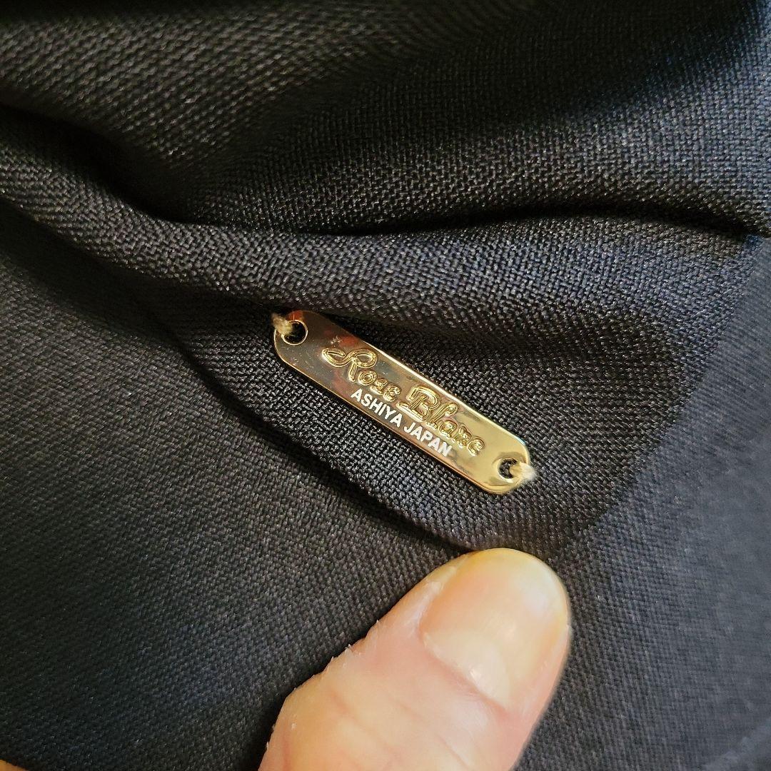 芦屋ロサブラン 黒 リボン付ハット