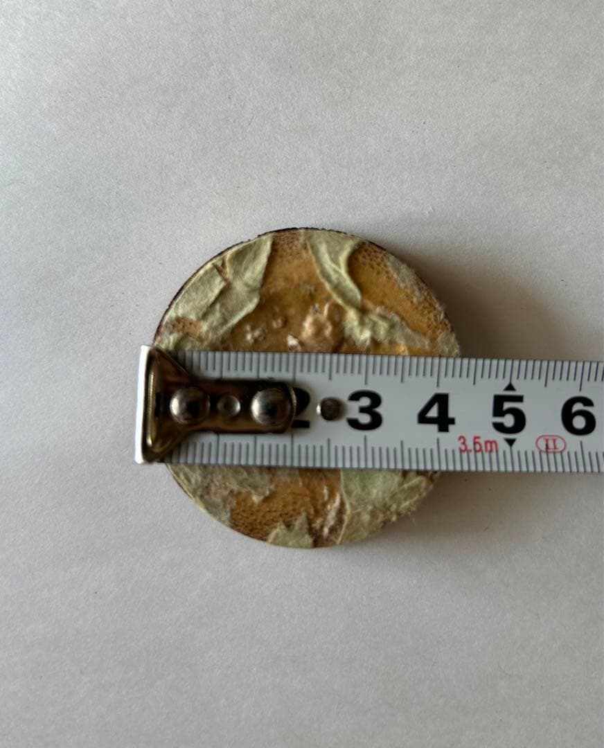 【48】【襖 引き手】  煤竹節丸引手 4個 (中古・難有)