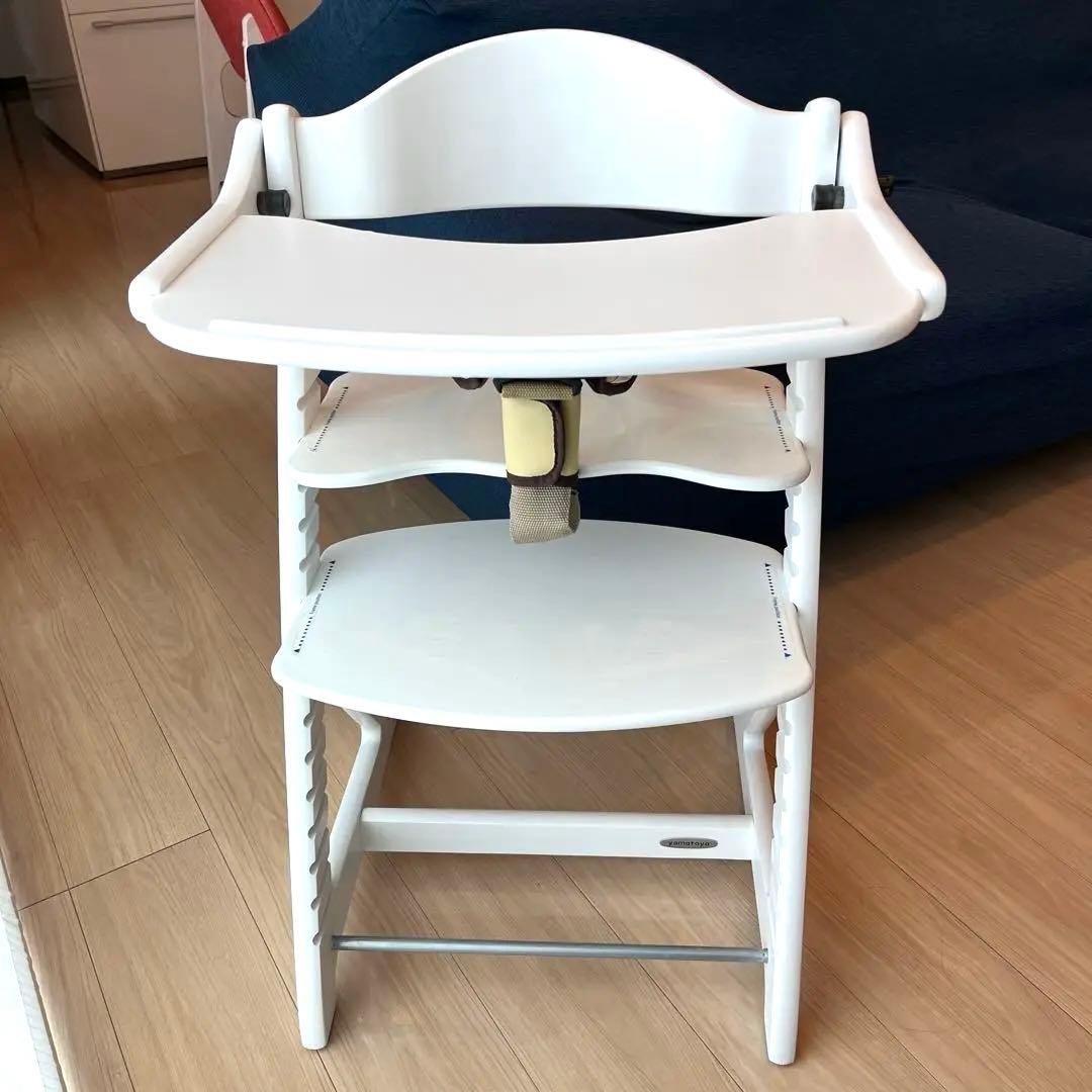 美品　大和屋　すくすくチェアプラス　テーブル、ガード、セーフティチェアベルト付