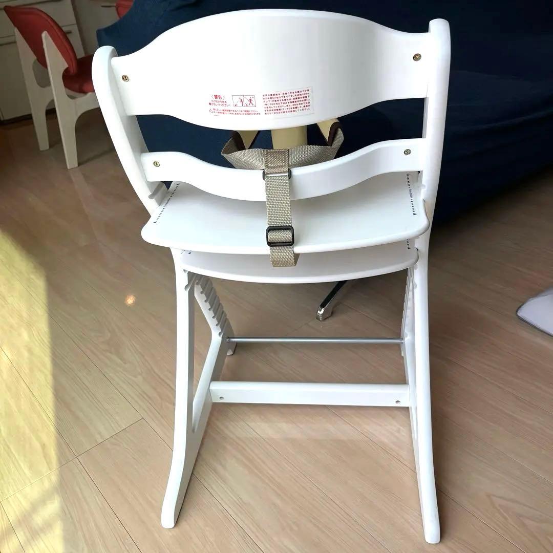美品　大和屋　すくすくチェアプラス　テーブル、ガード、セーフティチェアベルト付