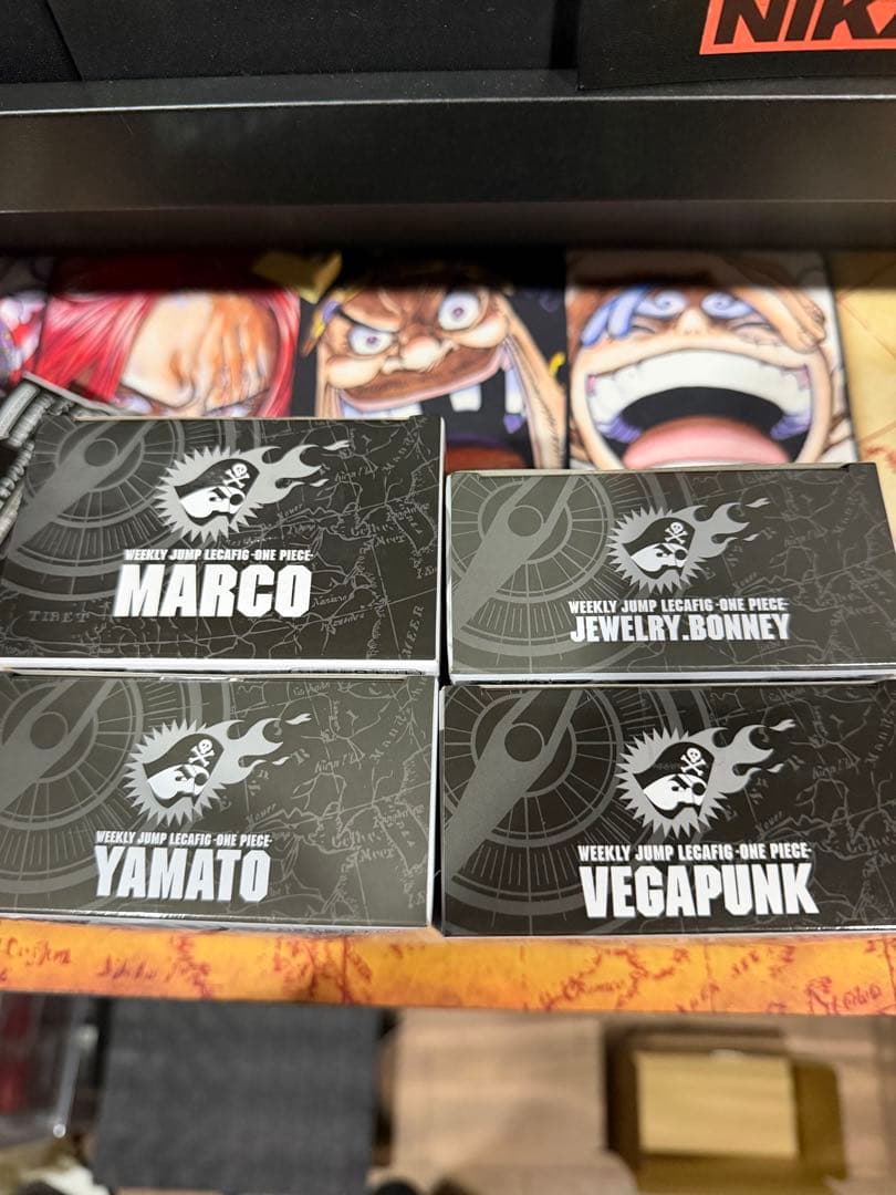 ワンピースカード　レカフィグ　ボニー　ヤマト　マルコ　ベガパンク　未開封　未使用