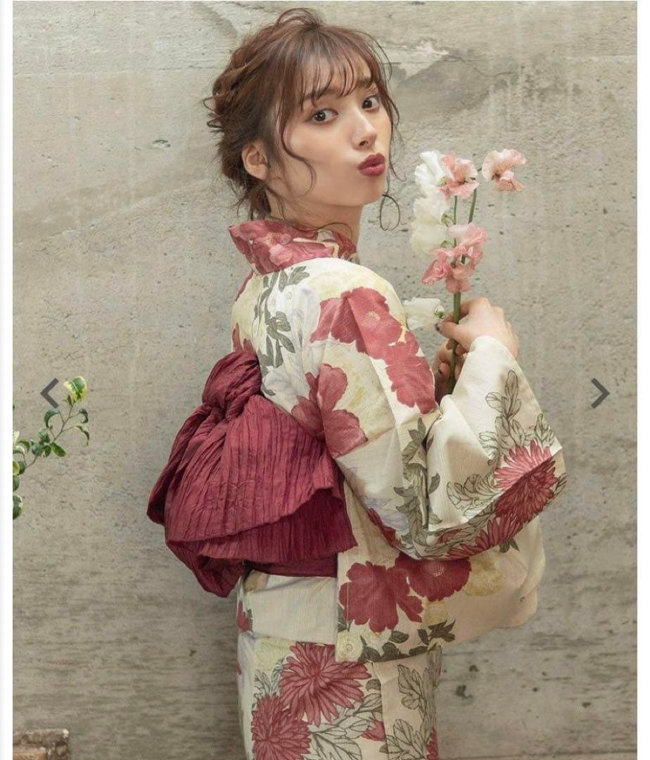 花柄浴衣セット