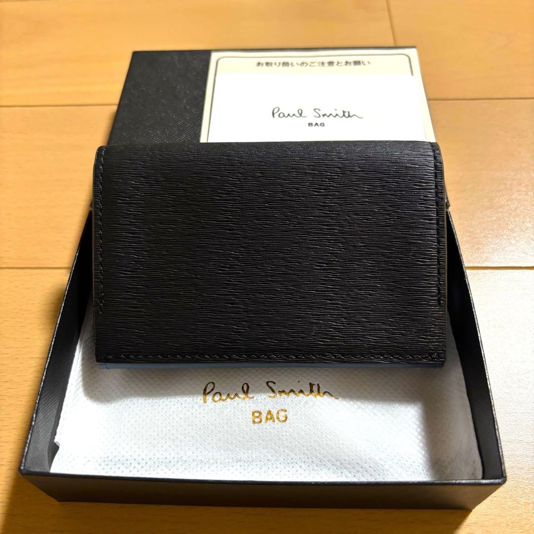 Paul Smith 現行品　クロップドロゴ　名刺入れ　新品未使用品　ブラック