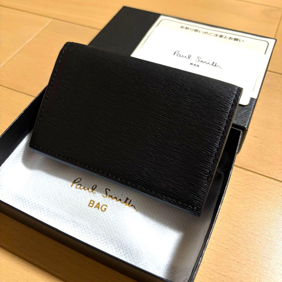 Paul Smith 現行品　クロップドロゴ　名刺入れ　新品未使用品　ブラック