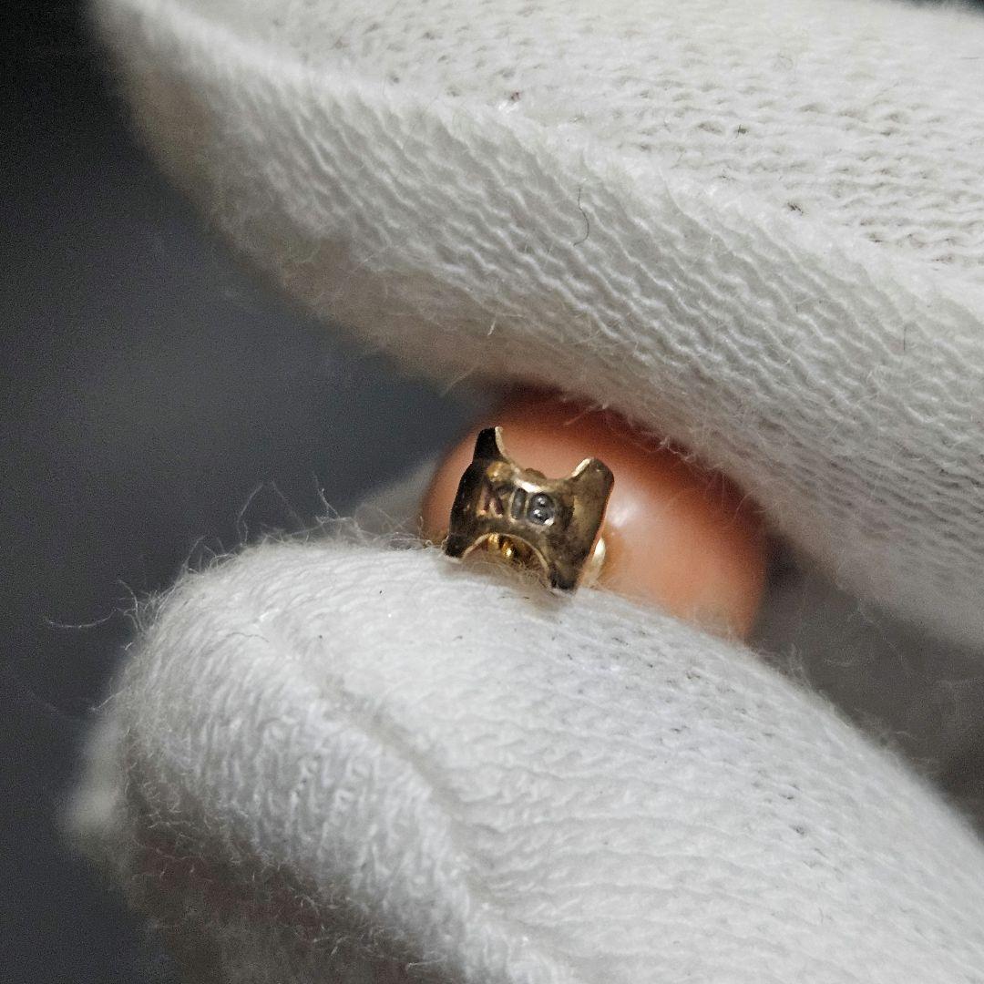 【美品】【重量3g】K18×赤珊瑚ネックレス