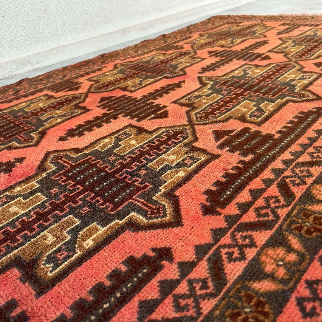 【1980's vintage】 バルーチ族作 139cm × 85cm ラグ