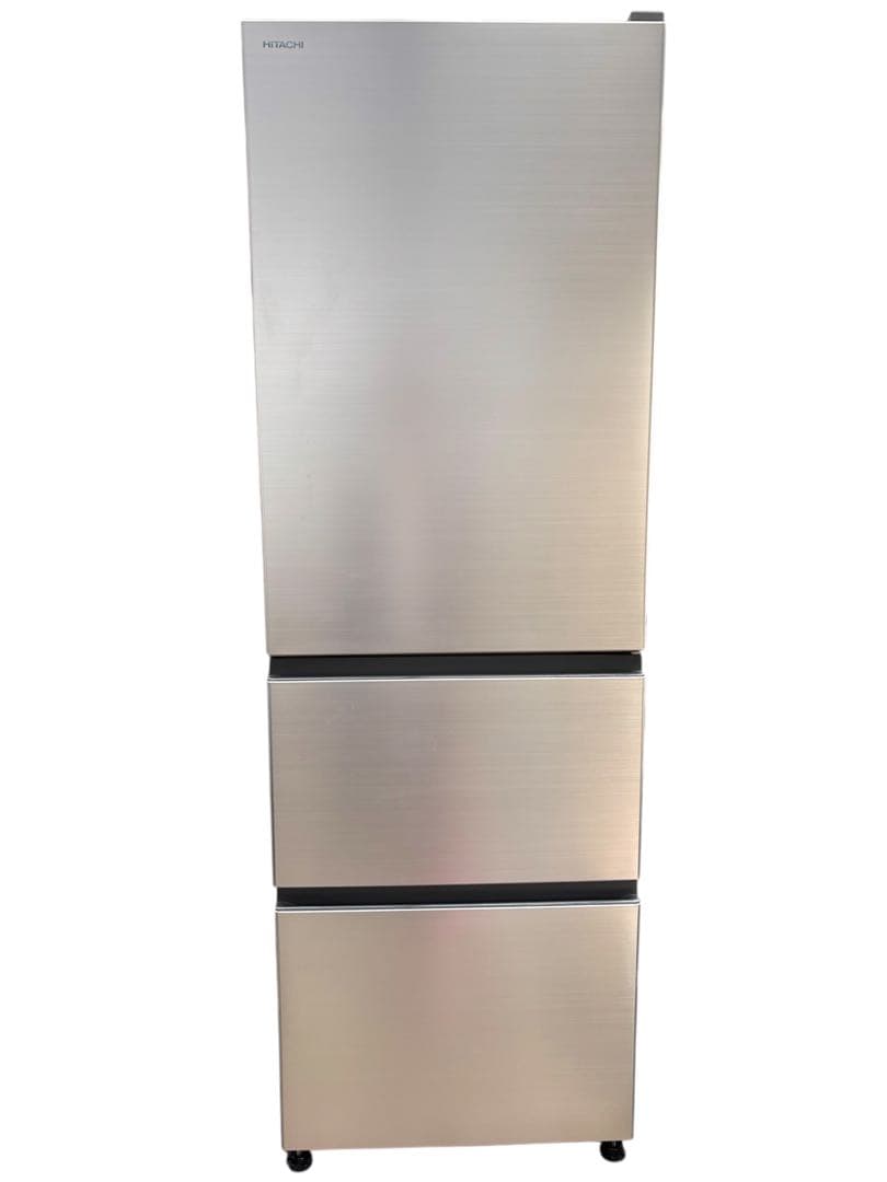 日立 冷蔵庫 幅60cm 375Lシャンパン R-V38NV N 3ドア右開き