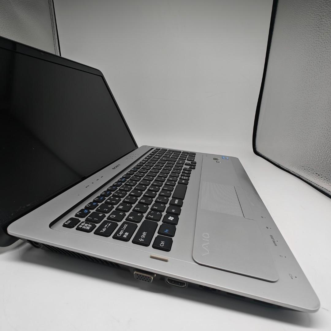 【VAIO】高性能i7 SSD256GB 8GB シルバー 大型ノートPC