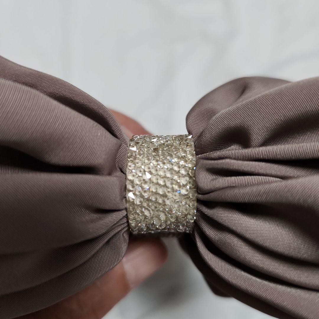 コンプレックスビス　 ラフィネリボン　バナナクリップ(ピンクベージュ)